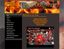 Tablet Screenshot of customcyclestudio.net
